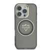 3680 GUESS HC MAGSAFE IML METAL MOUNTAIN LOGO BLACK iPhone 16 PRO