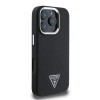 2320 GUESS HC MAGSAFE GRAINED PU TRIANGLE LOGO BLACK iPhone 16 PRO