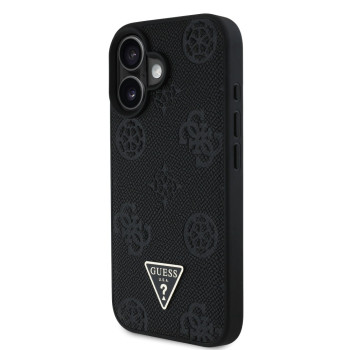 7528 GUESS HC MAGSAFE GRAINED PU HOT STAMP TRIANGLE BLACK iPhone 16