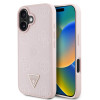 7672 GUESS HC MAG GRAINED PU HOT STAMP PEONY TRIANGLE PINK iPhone 16