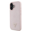 7672 GUESS HC MAG GRAINED PU HOT STAMP PEONY TRIANGLE PINK iPhone 16