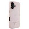 7672 GUESS HC MAG GRAINED PU HOT STAMP PEONY TRIANGLE PINK iPhone 16