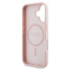 7672 GUESS HC MAG GRAINED PU HOT STAMP PEONY TRIANGLE PINK iPhone 16
