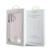 7672 GUESS HC MAG GRAINED PU HOT STAMP PEONY TRIANGLE PINK iPhone 16