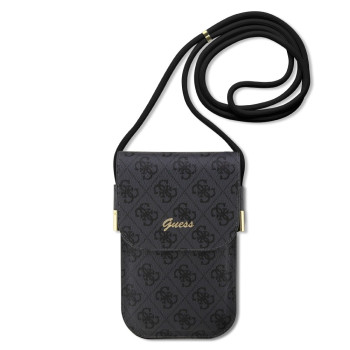 7671 GUESS WALLET 4G CORD SCRIPT BLACK