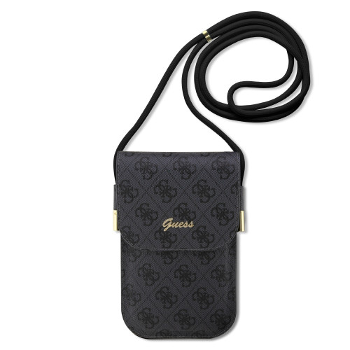 7671 GUESS WALLET 4G CORD SCRIPT BLACK