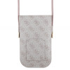 0028 GUESS WALLET LOVE GUESS PRINT ON 4G W/CORD PINK