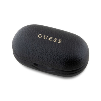 9082 GUESS TWS ENC PU GRAINED CLASSIC LOGO - BLACK