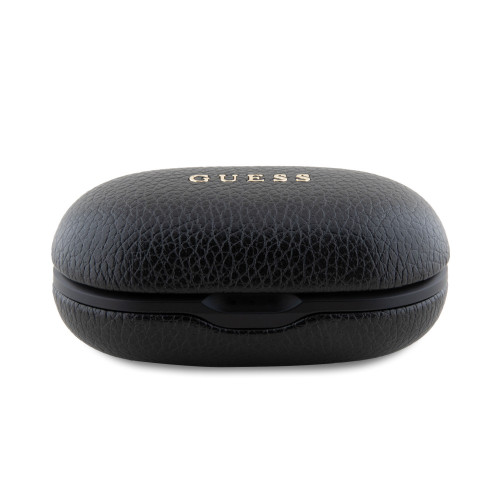 9082 GUESS TWS ENC PU GRAINED CLASSIC LOGO - BLACK