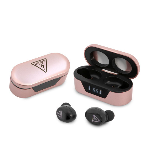 0879 GUESS TWS DIGITAL BT5 TRIANGLE LOGO PINK