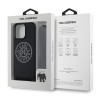8962 KARL HC 3D RUBBER CROSSBODY CORD BLACK iPhone 15 PRO