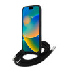 8979 KARL HC 3D RUBBER CROSSBODY CORD BLACK iPhone 15 PRO MAX