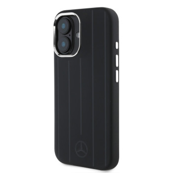 7040 MB HQ MAGSAFE SILICONE W/ VERTICAL TONAL STRIPES BLACK iPhone 16