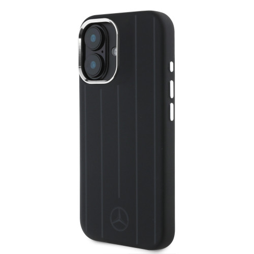 7040 MB HQ MAGSAFE SILICONE W/ VERTICAL TONAL STRIPES BLACK iPhone 16