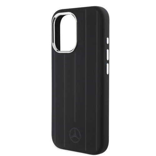 7040 MB HQ MAGSAFE SILICONE W/ VERTICAL TONAL STRIPES BLACK iPhone 16